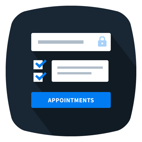 icon and link to appointment form